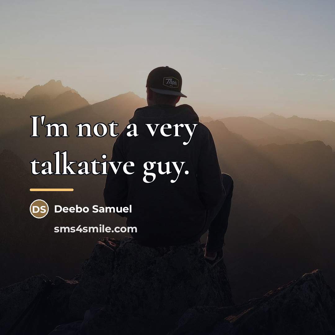 “I'm not a very talkative guy.…” quote by Deebo Samuel
