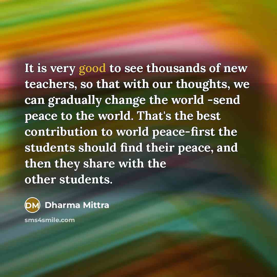 “It is very good to see thousands of new teachers,…” quote by Dharma Mittra