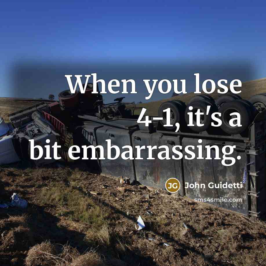 “When you lose 4-1, it's a bit embarrassing.…” quote by John Guidetti