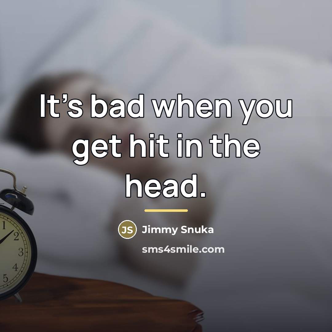 “It's bad when you get hit in the head.…” quote by Jimmy Snuka