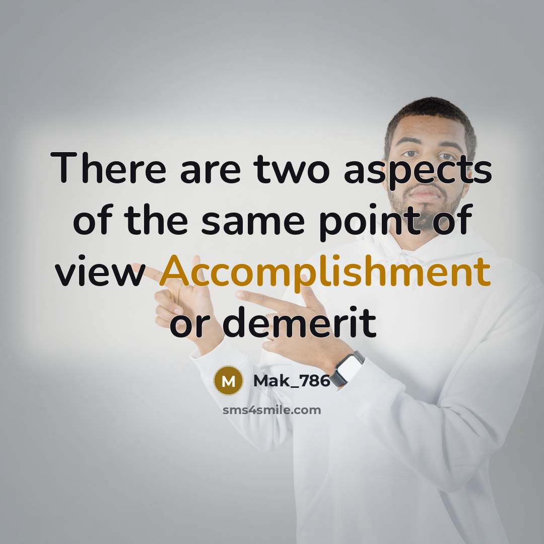 “There are two aspects of the same point of view…” quote by Mak_786