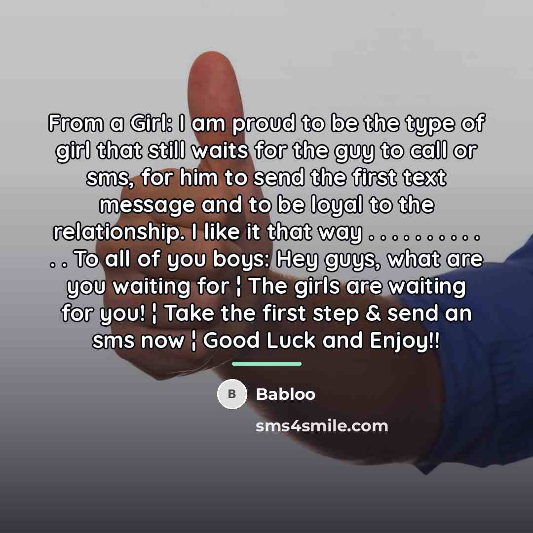 “From a Girl: I am proud to be the type…” quote by Babloo