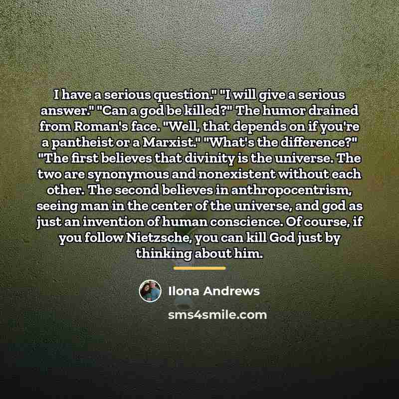 “I have a serious question." "I will give a serious…” quote by Ilona Andrews