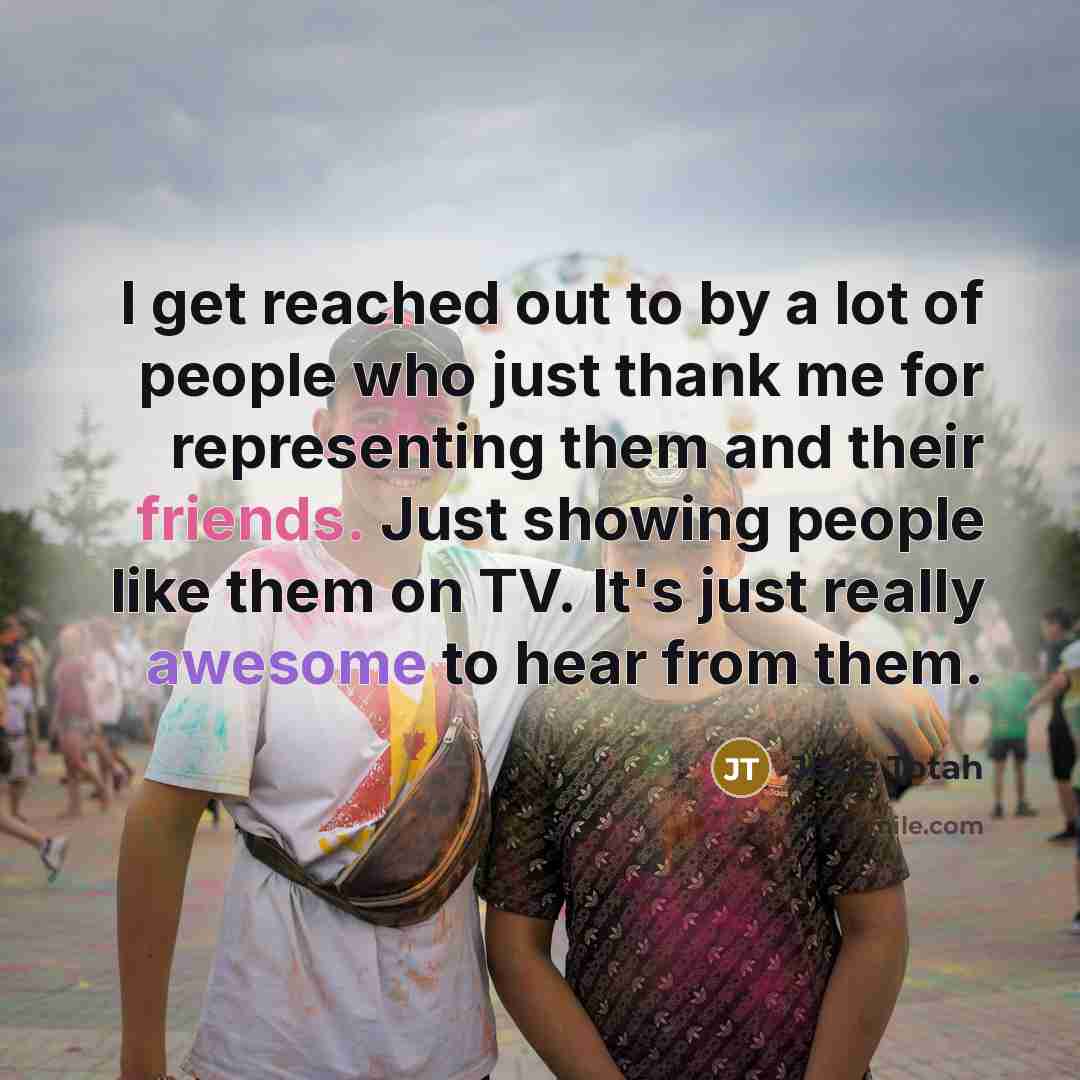 “I get reached out to by a lot of people…” quote by Josie Totah