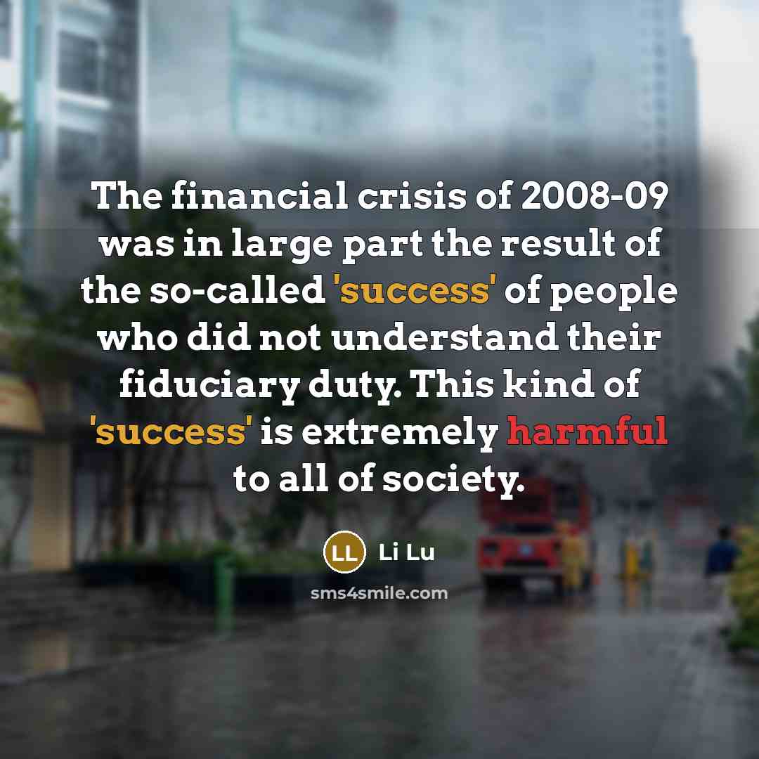 “The financial crisis of 2008-09 was in large part the…” quote by Li Lu