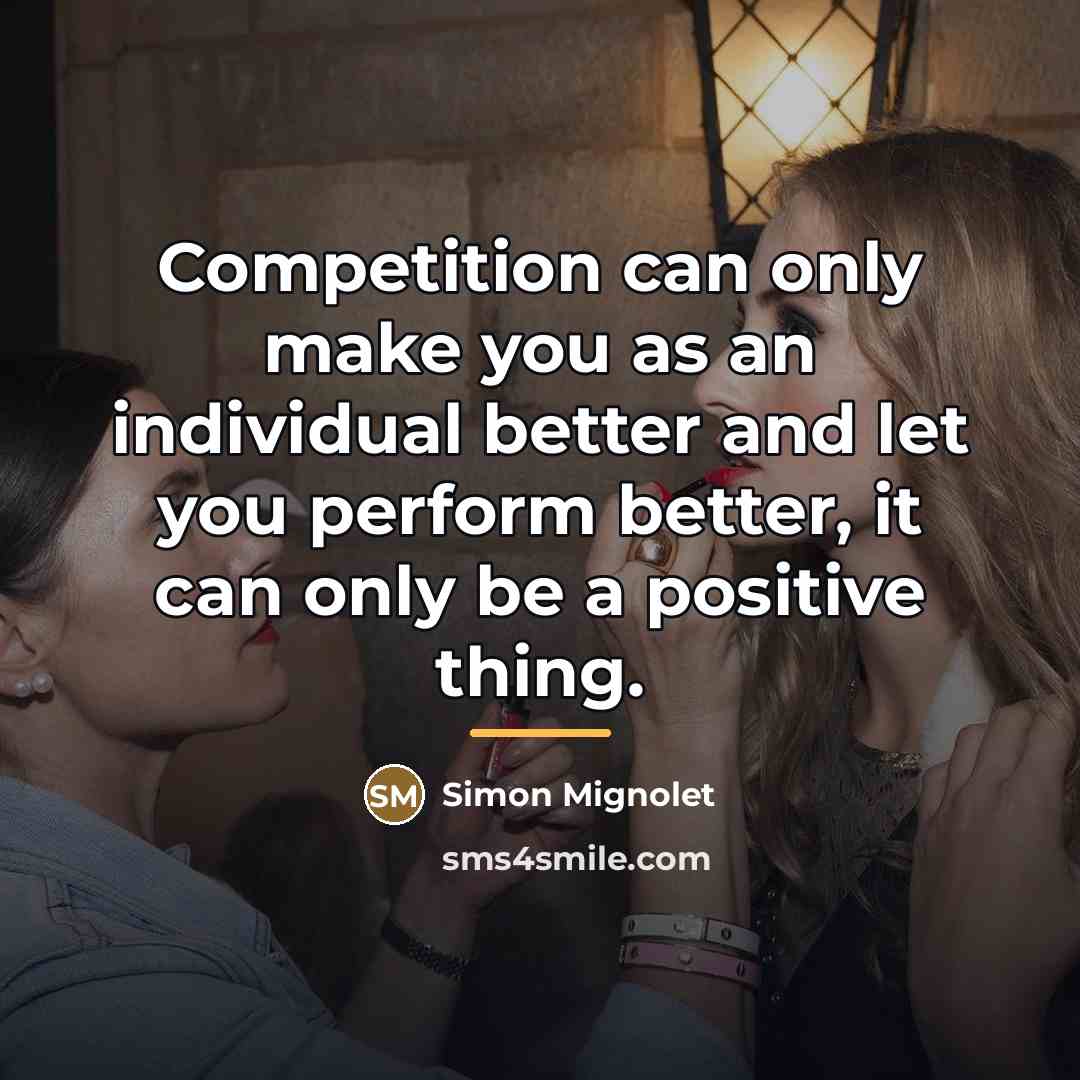 “Competition can only make you as an individual better and…” quote by Simon Mignolet