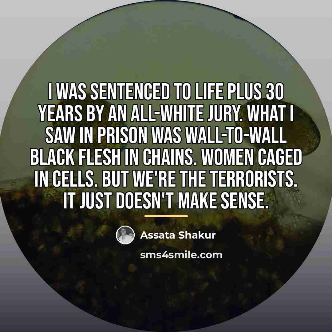 “I was sentenced to life plus 30 years by an…” quote by Assata Shakur