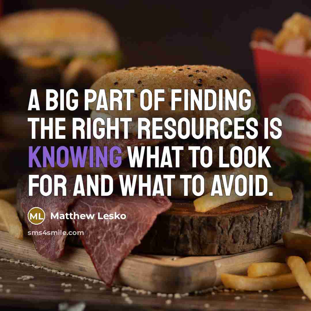 “A big part of finding the right resources is knowing…” quote by Matthew Lesko