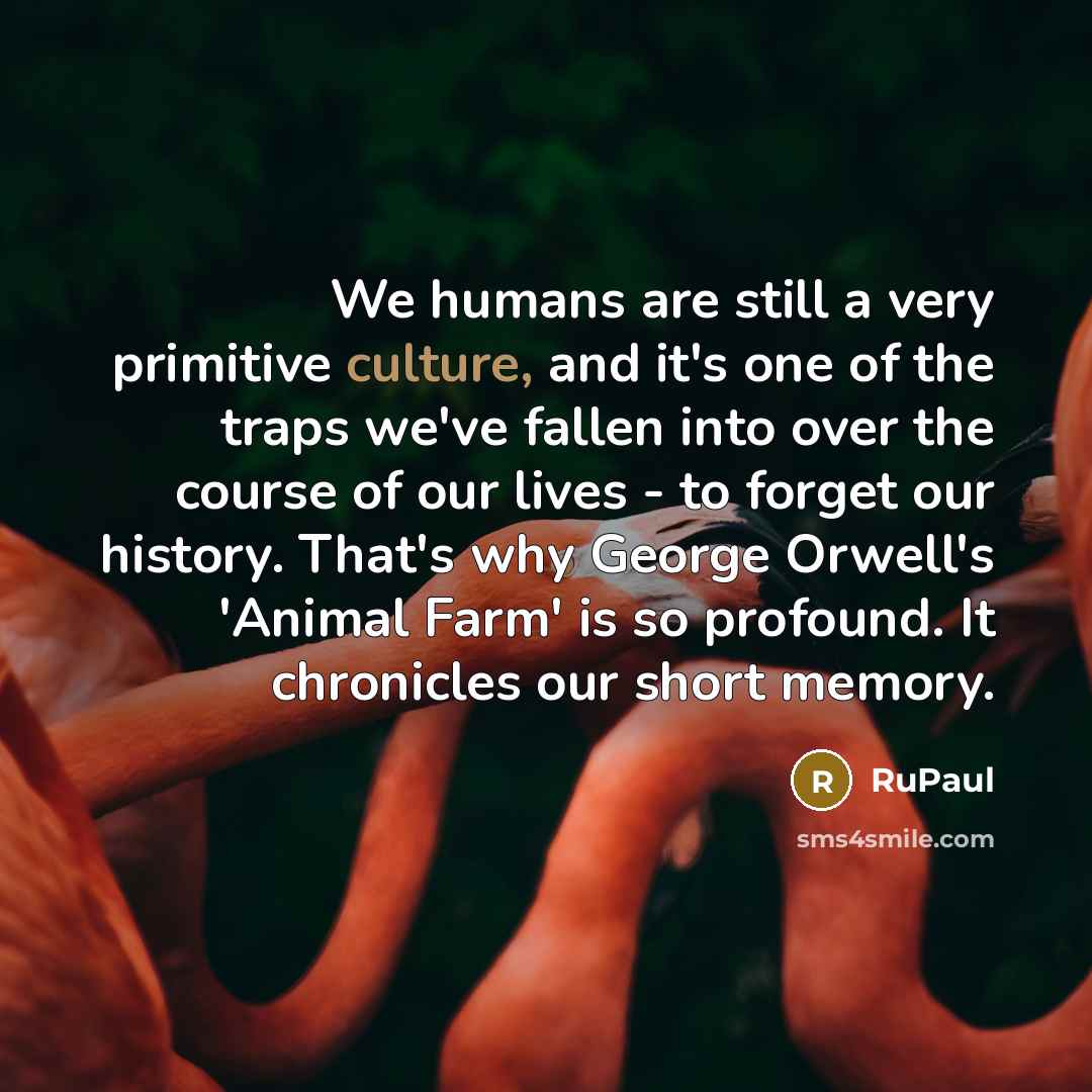 “We humans are still a very primitive culture, and it's…” quote by RuPaul