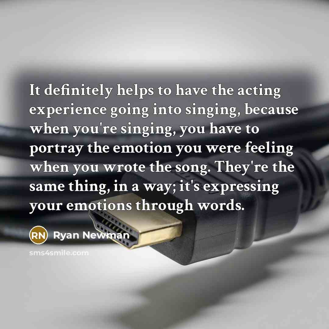 “It definitely helps to have the acting experience going into…” quote by Ryan Newman