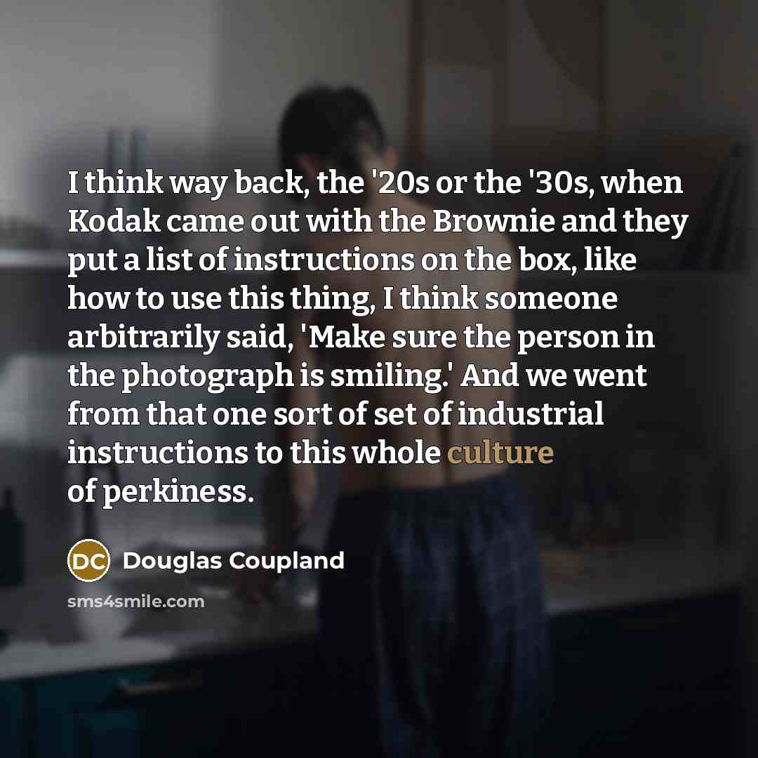 “I think way back, the '20s or the '30s, when…” quote by Douglas Coupland