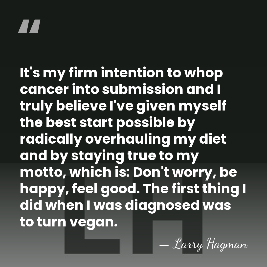 It's my firm intention to whop cancer into submission and I truly&hellip; - Larry Hagman