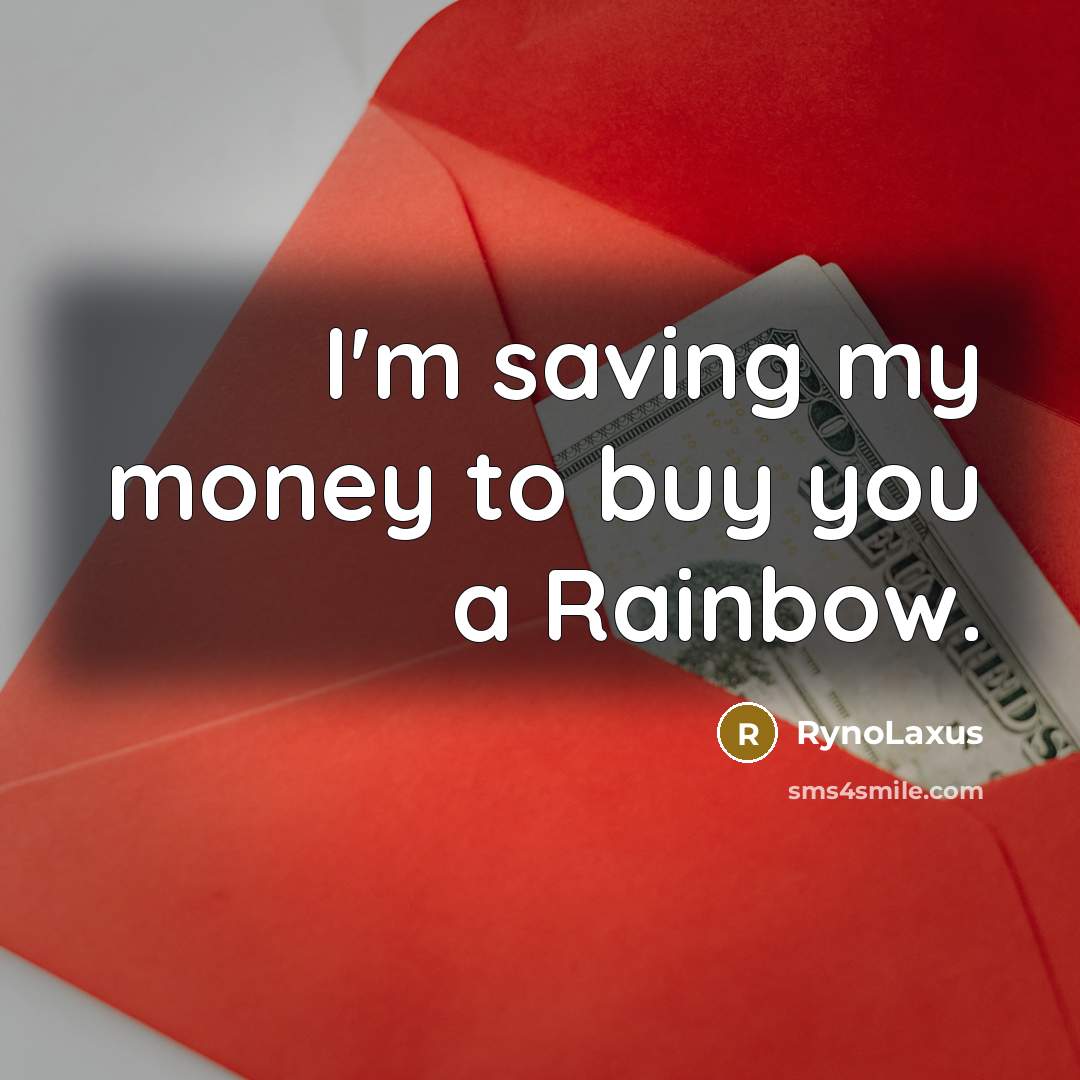 “I'm saving my money to buy you a Rainbow.…” quote by RynoLaxus