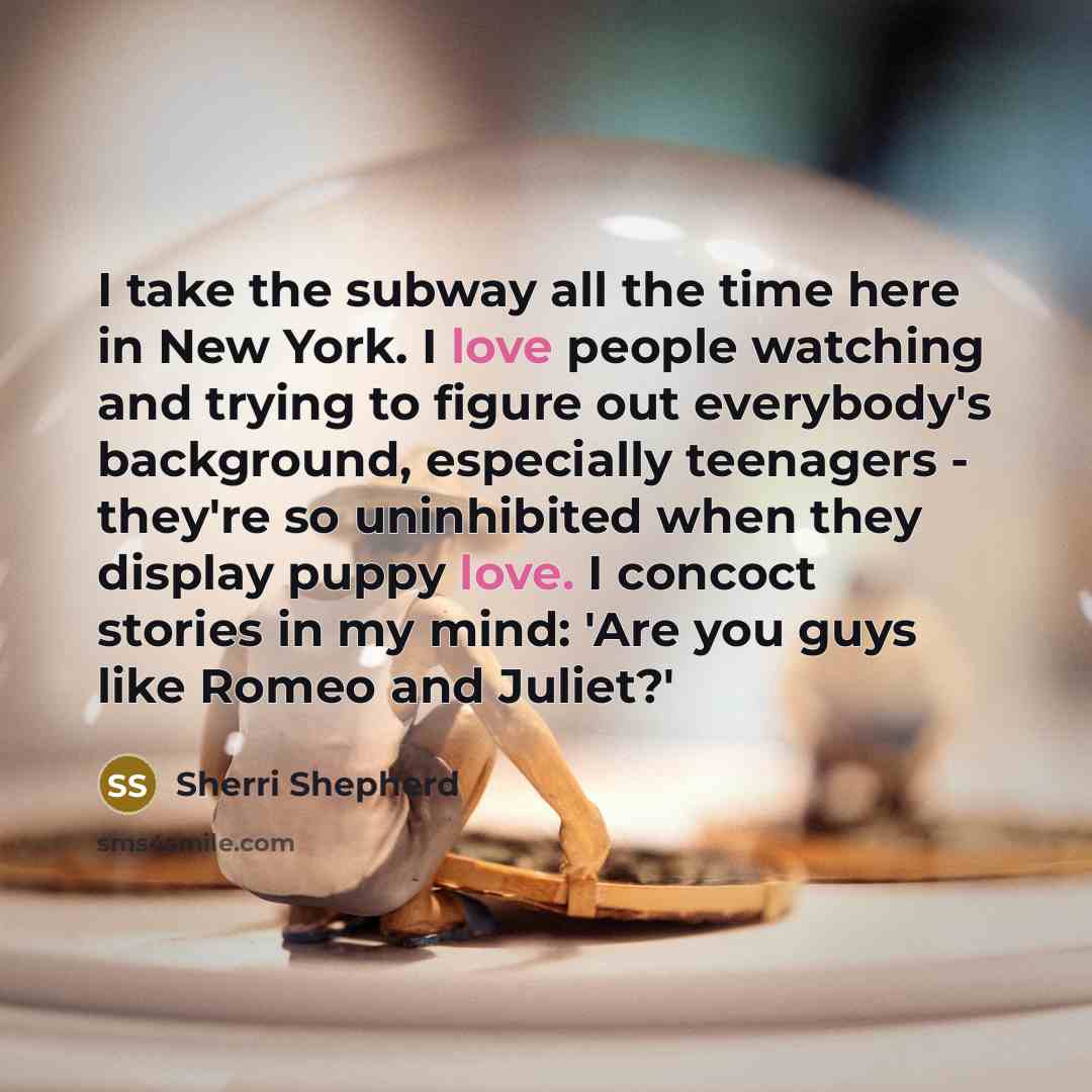 “I take the subway all the time here in New…” quote by Sherri Shepherd