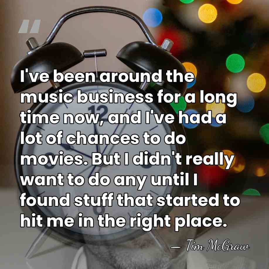 I've been around the music business for a long time now, and&hellip; - Tim McGraw