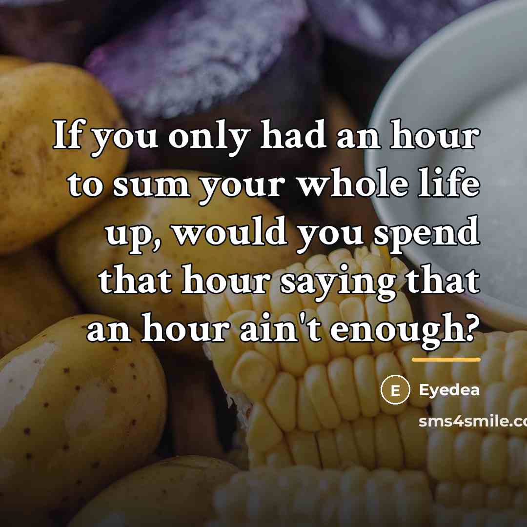 “If you only had an hour to sum your whole…” quote by Eyedea