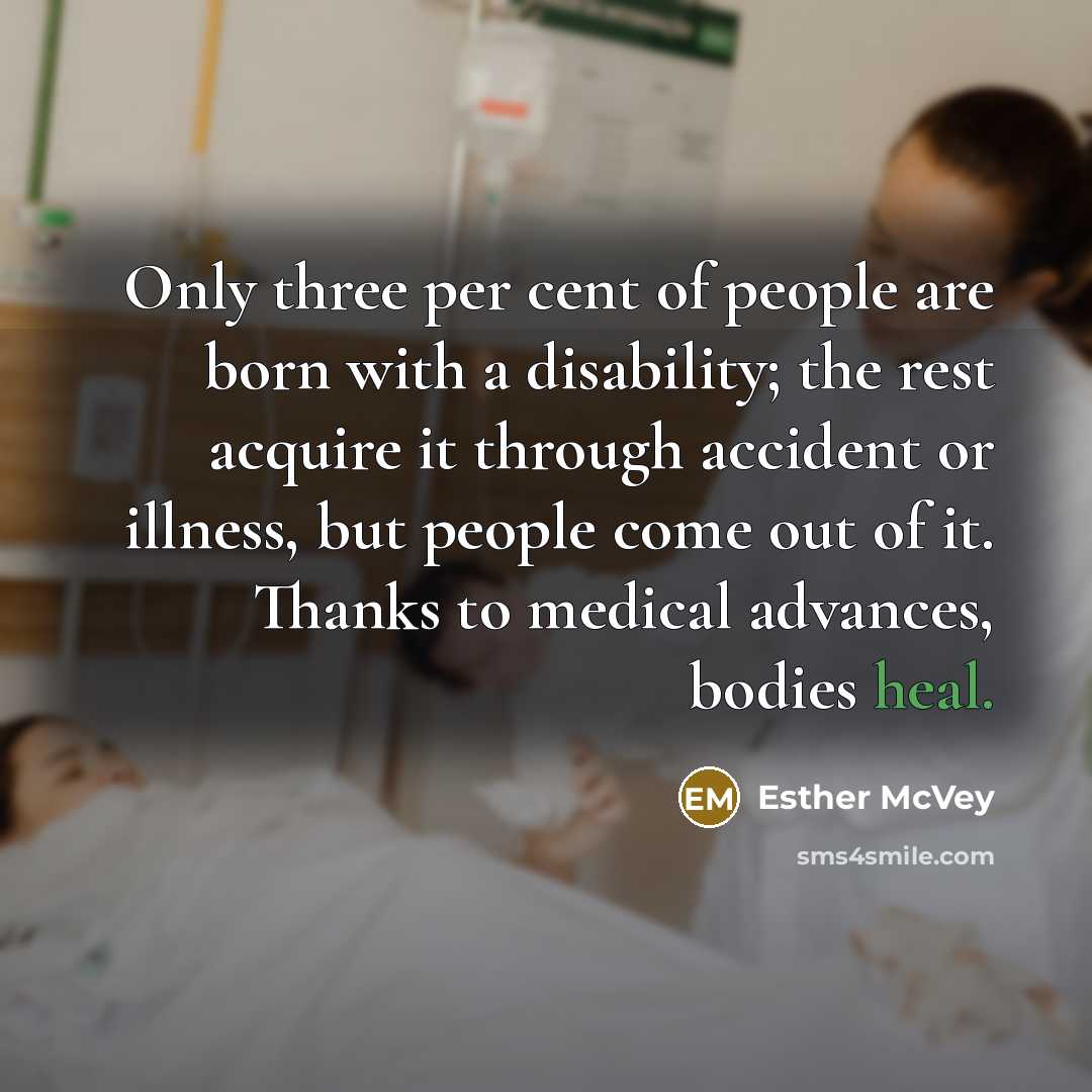 “Only three per cent of people are born with a…” quote by Esther McVey