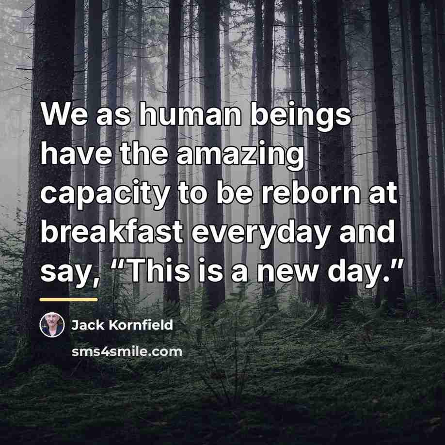 “We as human beings have the amazing capacity to be…” quote by Jack Kornfield