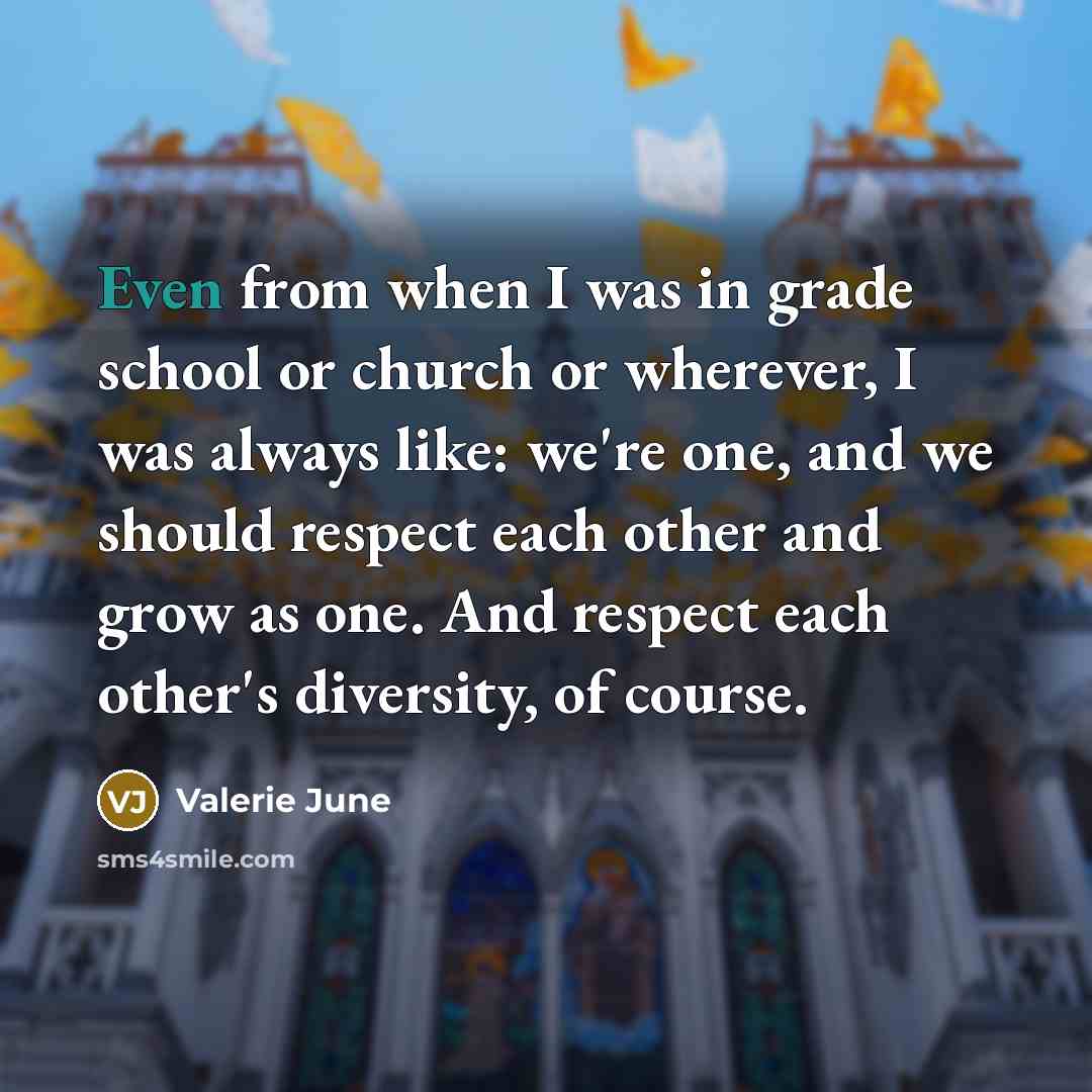 “Even from when I was in grade school or church…” quote by Valerie June