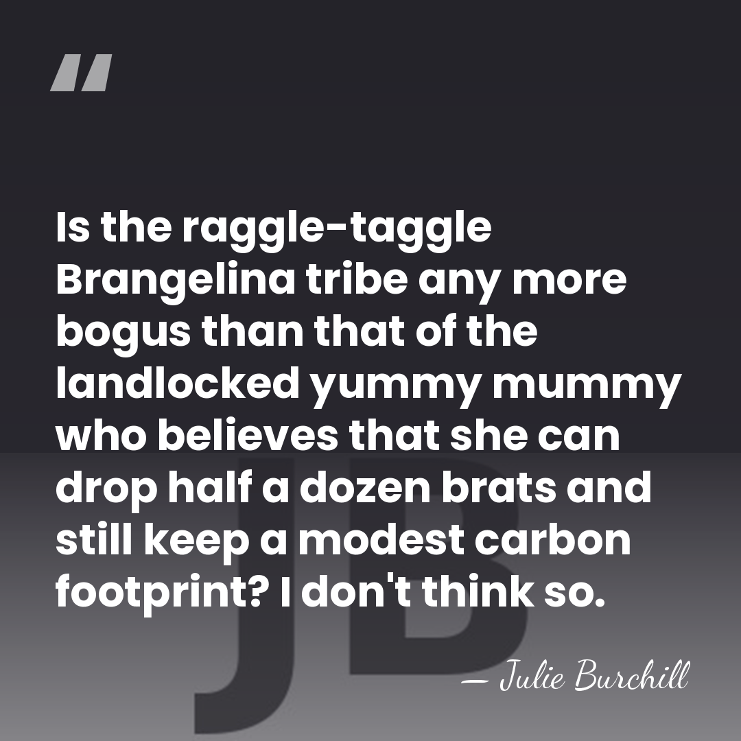 Is the raggle-taggle Brangelina tribe any more bogus than that of the&hellip; - Julie Burchill