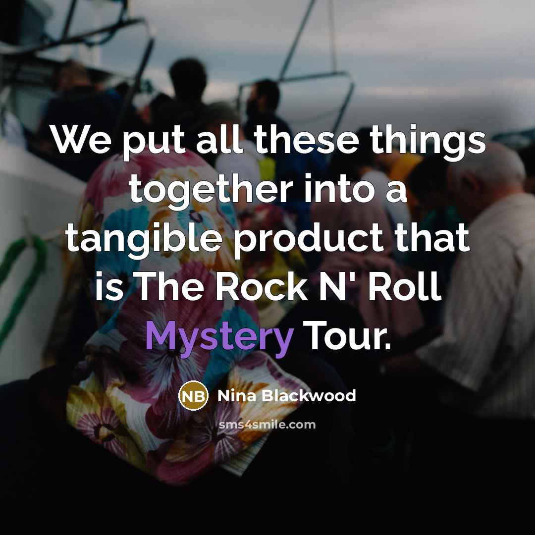 “We put all these things together into a tangible product…” quote by Nina Blackwood