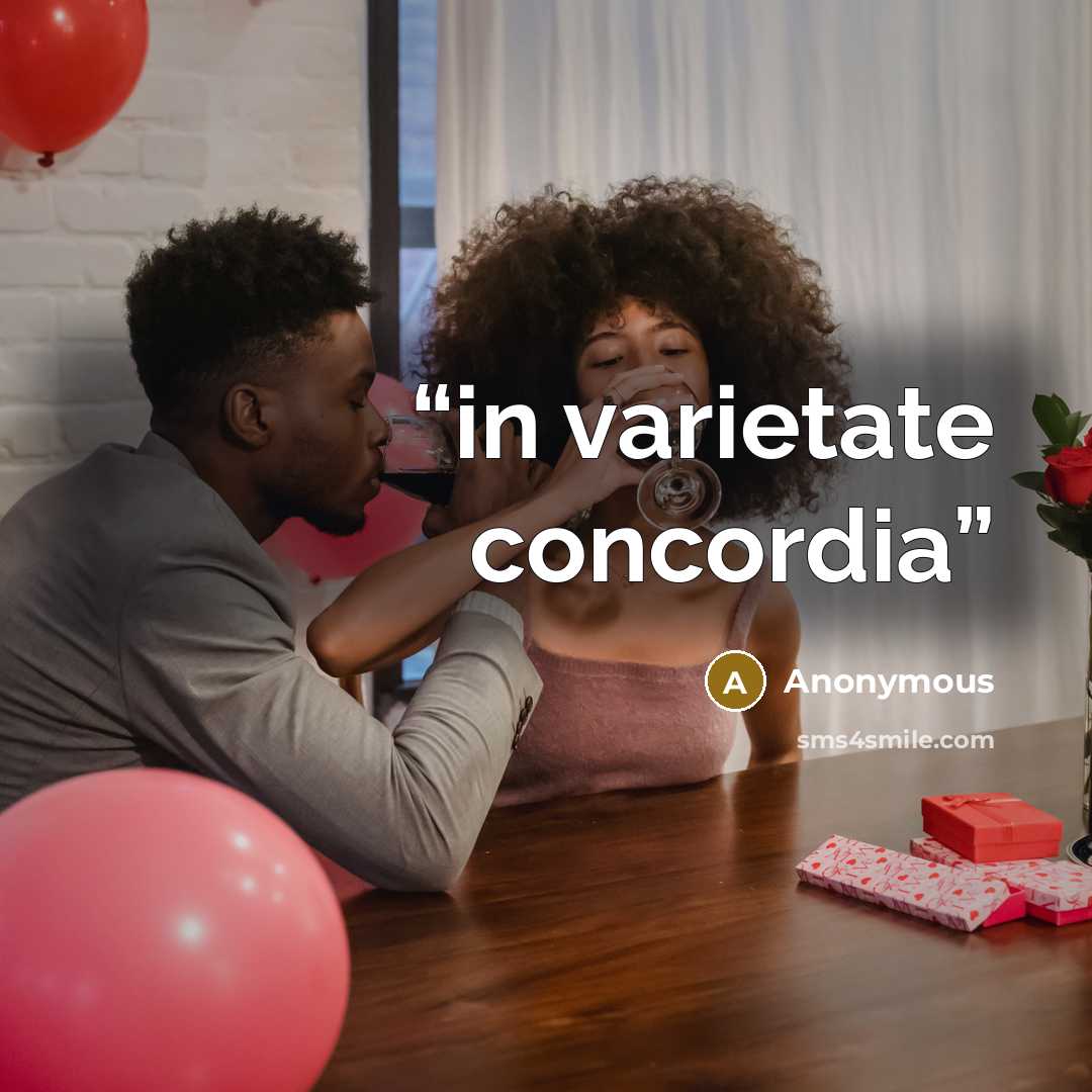 “in varietate concordia” quote by Anonymous