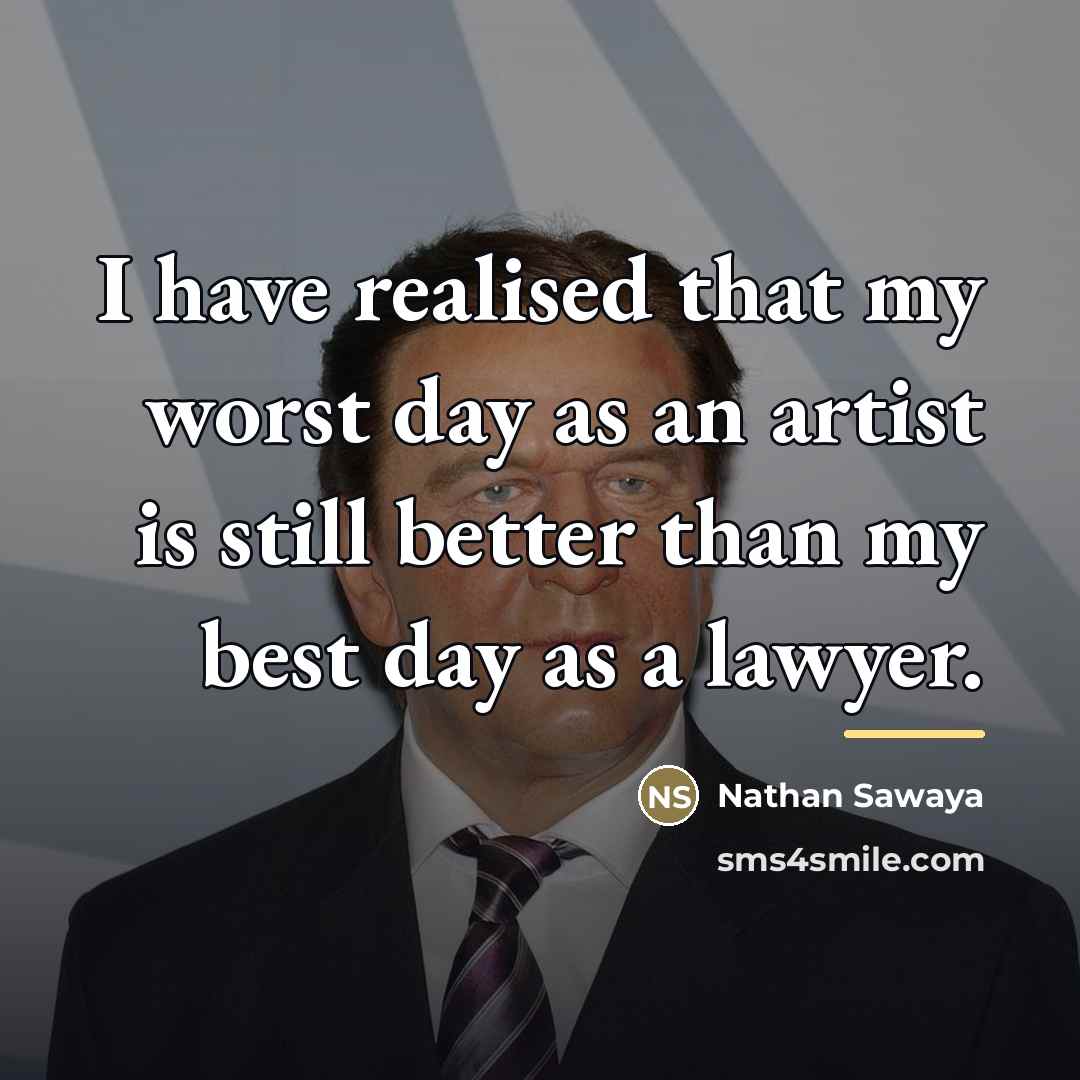 “I have realised that my worst day as an artist…” quote by Nathan Sawaya