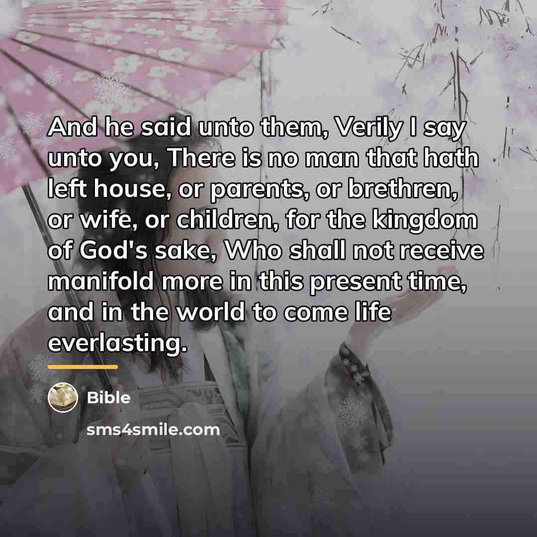 “And he said unto them, Verily I say unto you,…” quote by Bible