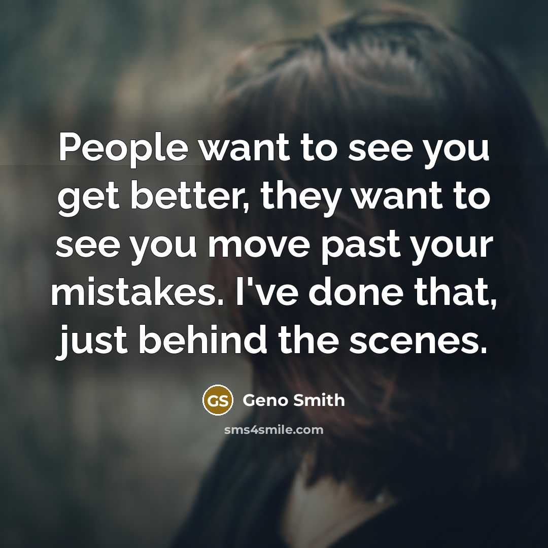 “People want to see you get better, they want to…” quote by Geno Smith