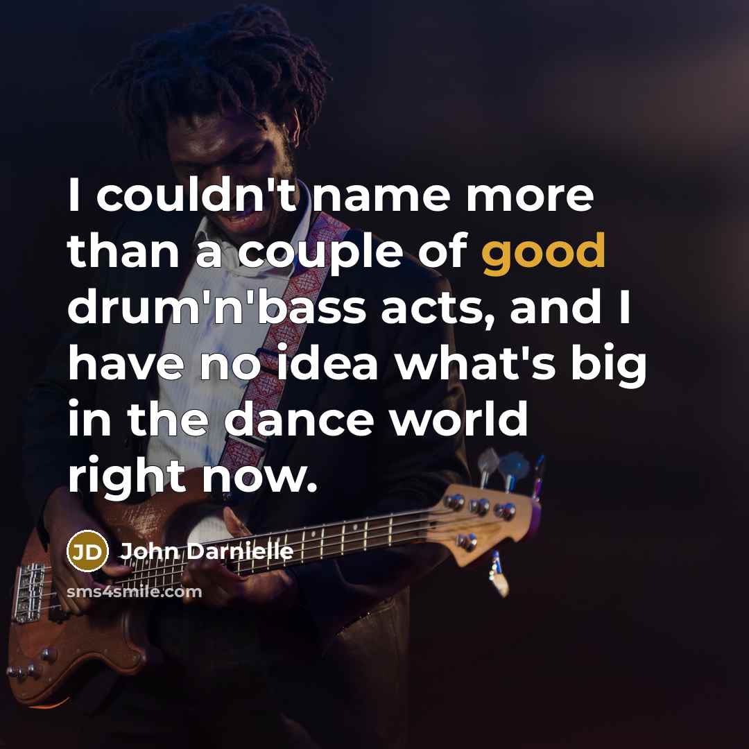 “I couldn't name more than a couple of good drum'n'bass…” quote by John Darnielle