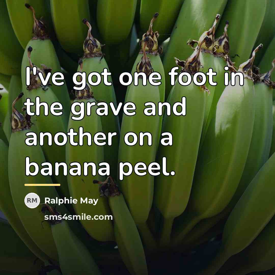 “I've got one foot in the grave and another on…” quote by Ralphie May
