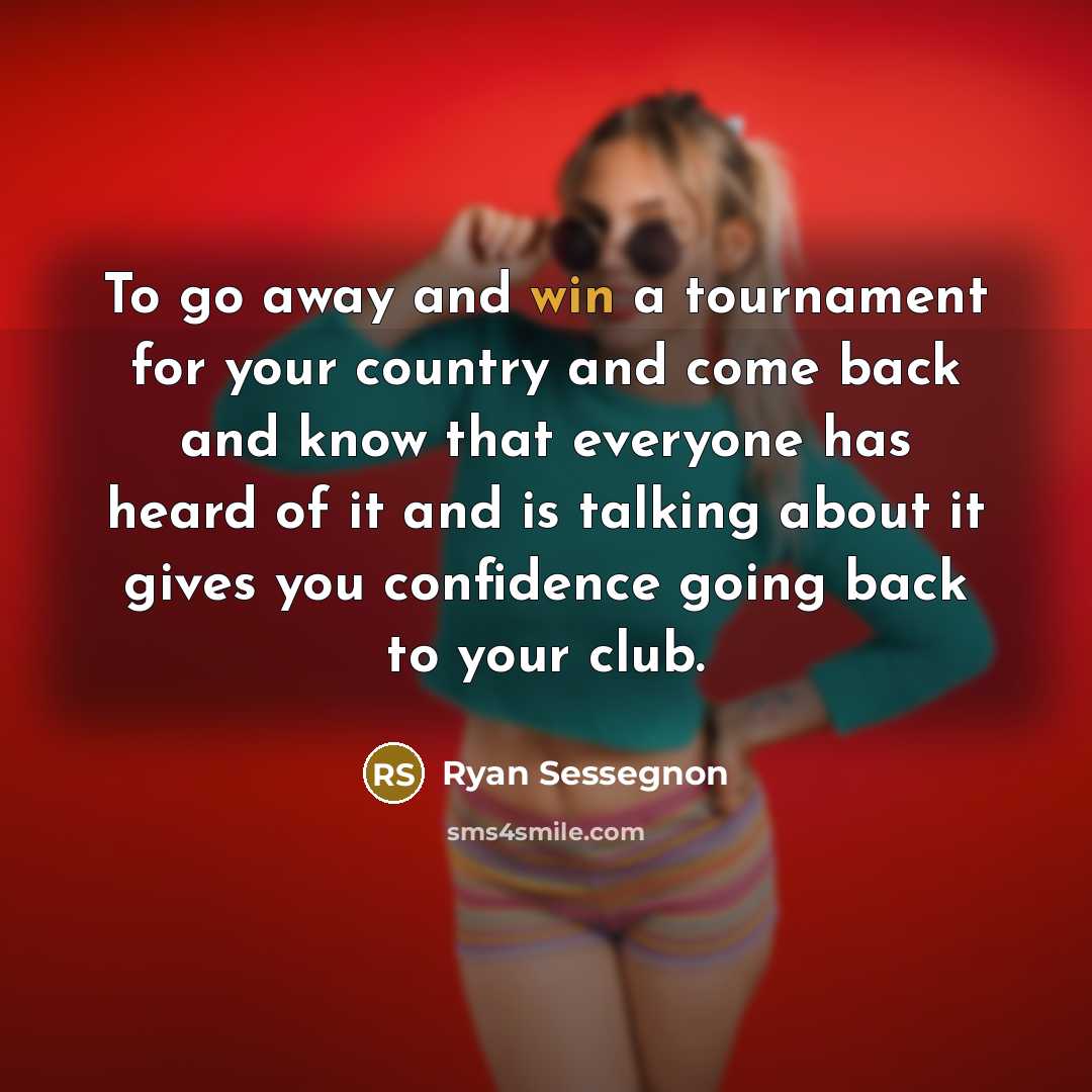 “To go away and win a tournament for your country…” quote by Ryan Sessegnon
