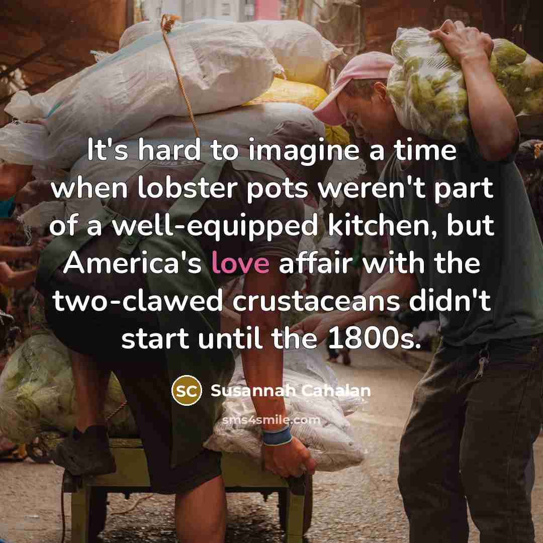 “It's hard to imagine a time when lobster pots weren't…” quote by Susannah Cahalan