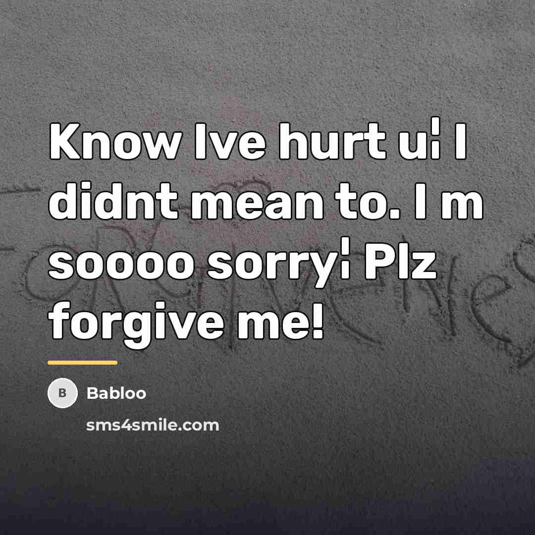 “Know Ive hurt u¦ I didnt mean to. I m…” quote by Babloo