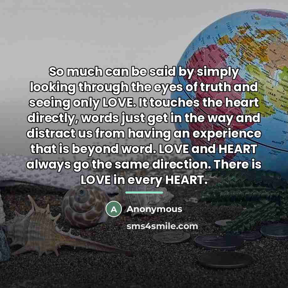 “So much can be said by simply looking through the…” quote by Anonymous