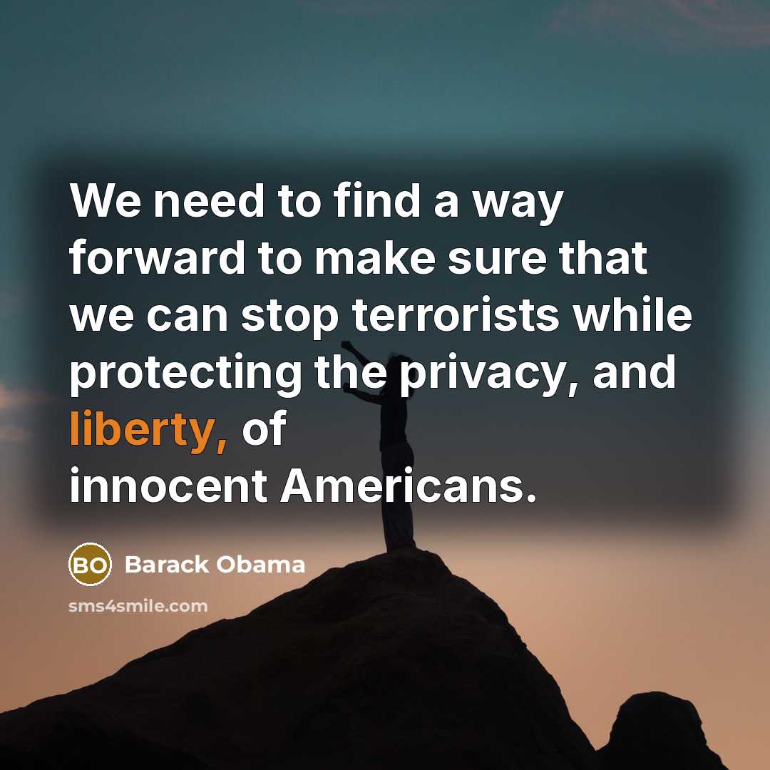 “We need to find a way forward to make sure…” quote by Barack Obama