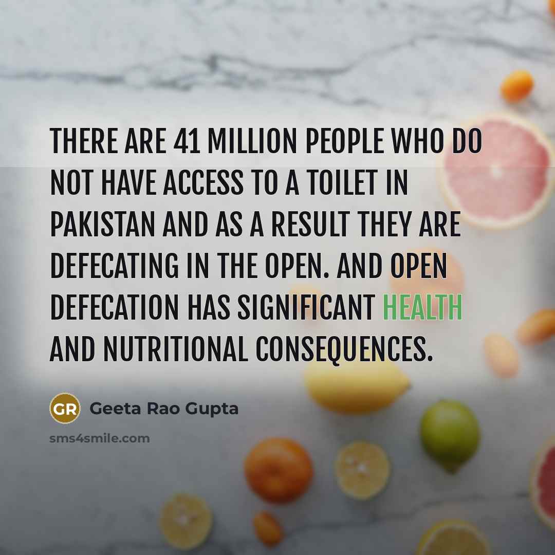 “There are 41 million people who do not have access…” quote by Geeta Rao Gupta