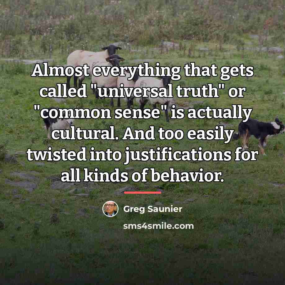 “Almost everything that gets called "universal truth" or "common sense"…” quote by Greg Saunier