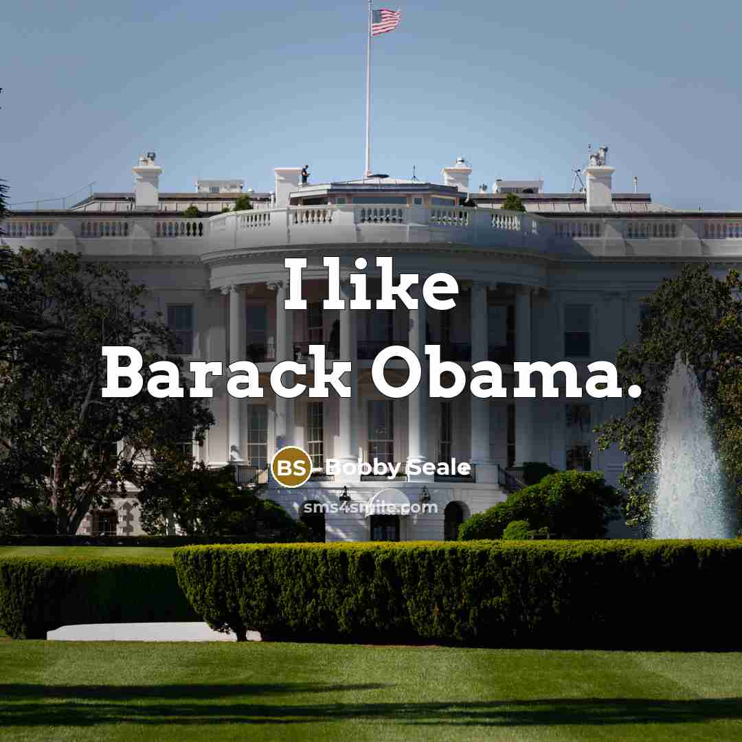“I like Barack Obama.…” quote by Bobby Seale