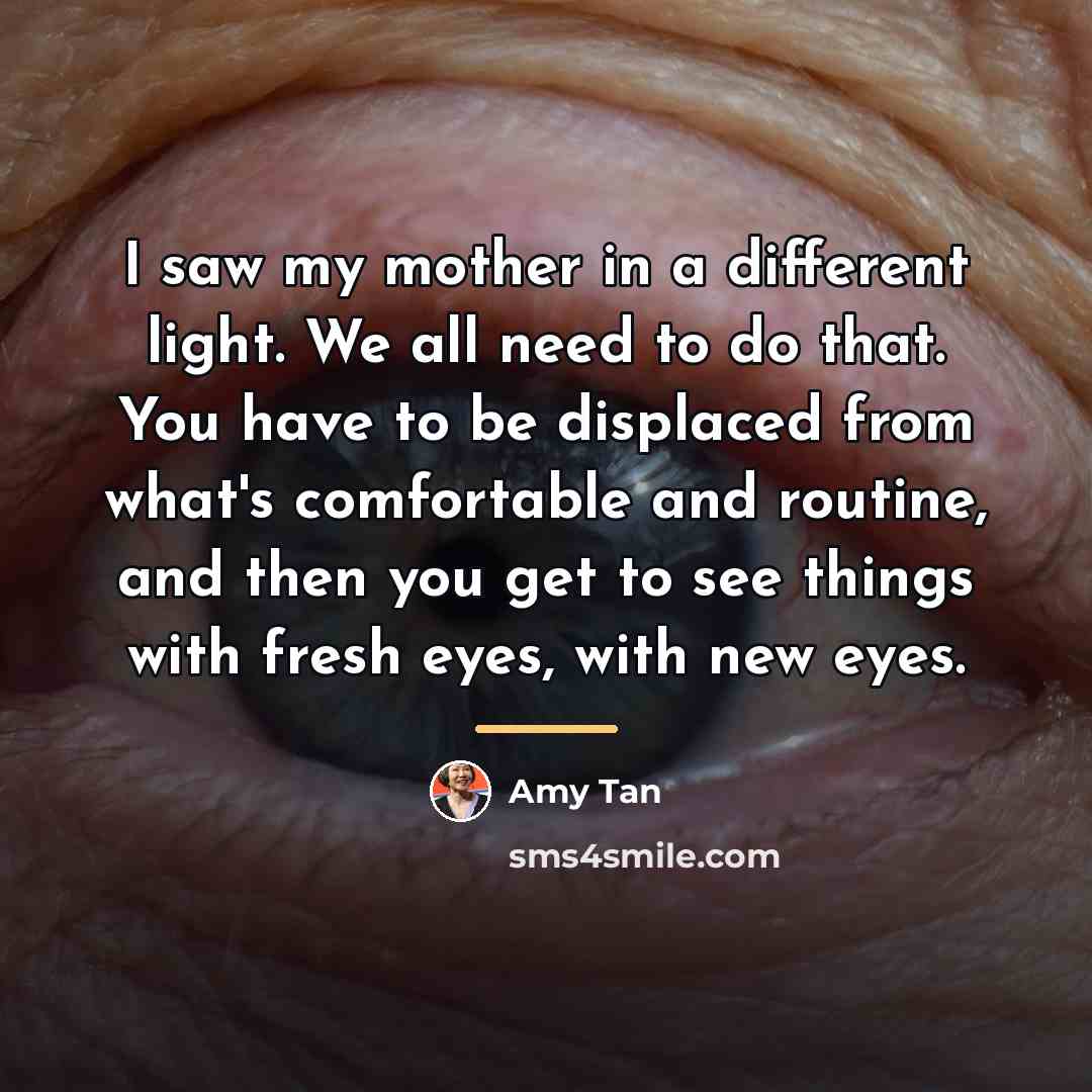 “I saw my mother in a different light. We all…” quote by Amy Tan