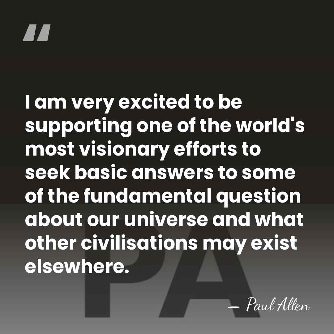 I am very excited to be supporting one of the world's most&hellip; - Paul Allen