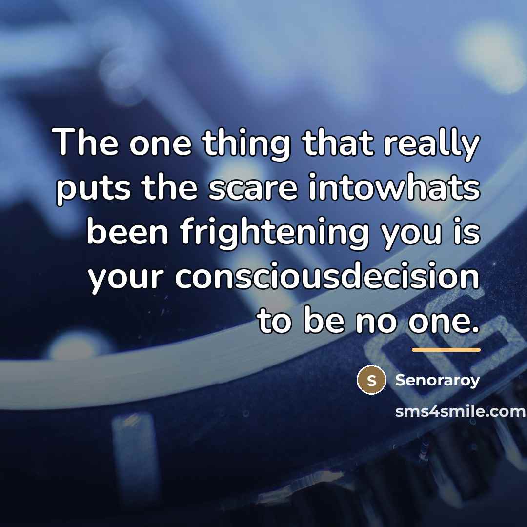 “The one thing that really puts the scare intowhats been…” quote by Senoraroy
