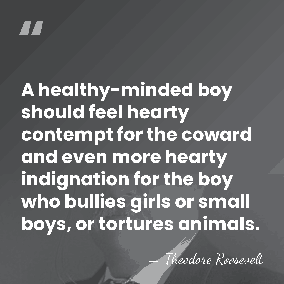 A healthy-minded boy should feel hearty contempt for the coward and even&hellip; - Theodore Roosevelt