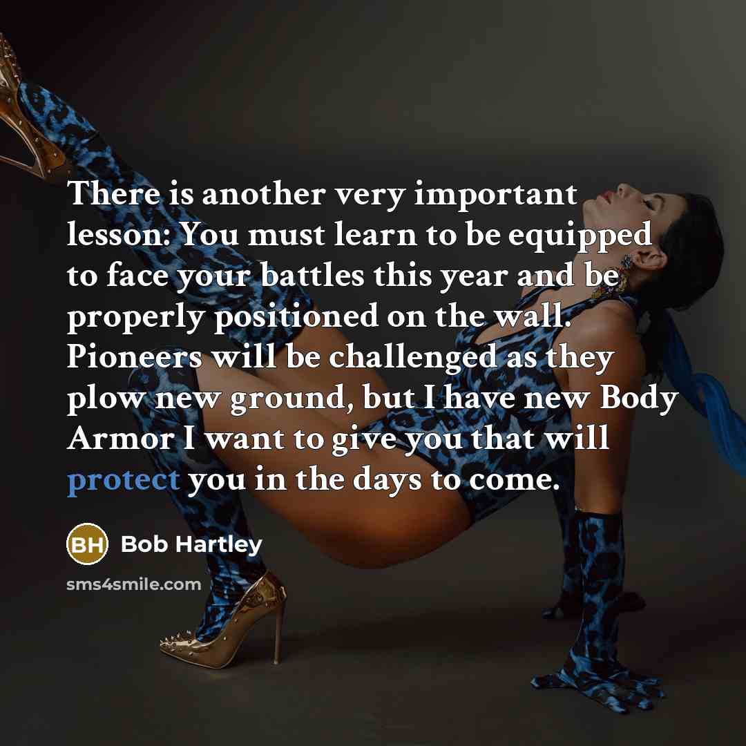 “There is another very important lesson: You must learn to…” quote by Bob Hartley