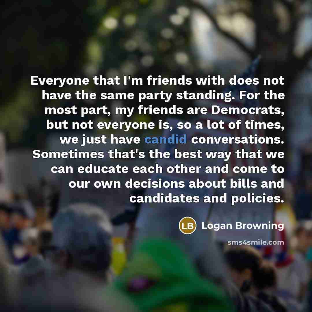 “Everyone that I'm friends with does not have the same…” quote by Logan Browning
