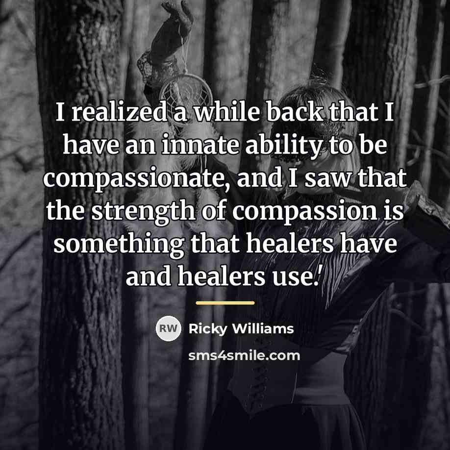 “I realized a while back that I have an innate…” quote by Ricky Williams