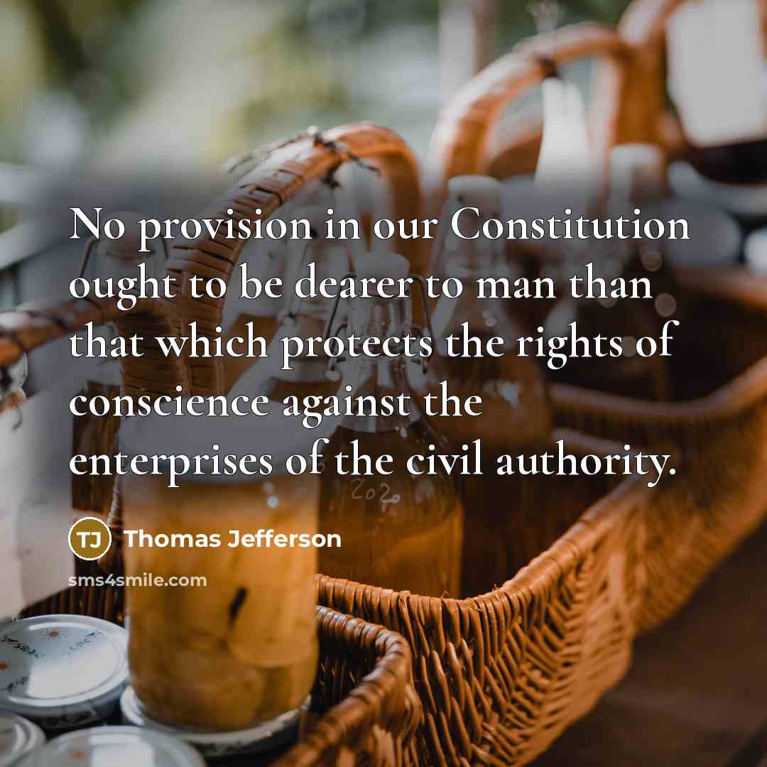 “No provision in our Constitution ought to be dearer to…” quote by Thomas Jefferson