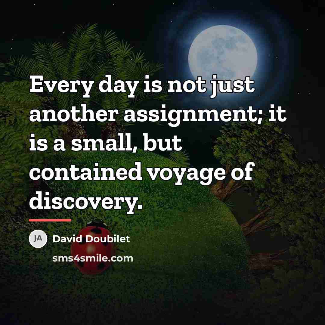 “Every day is not just another assignment; it is a…” quote by David Doubilet