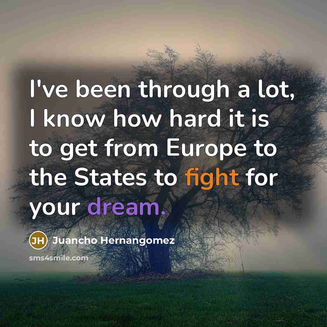 “I've been through a lot, I know how hard it…” quote by Juancho Hernangomez