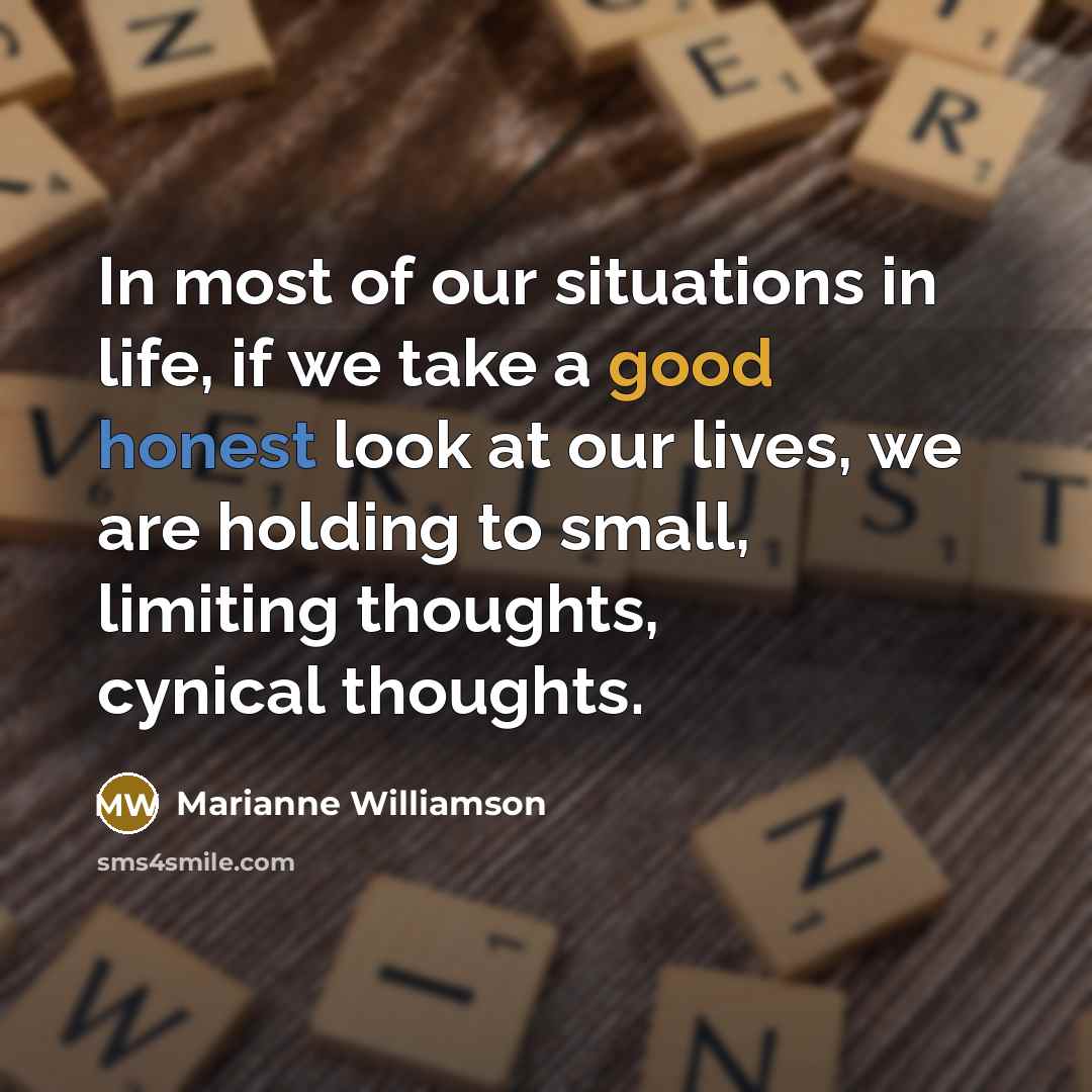 “In most of our situations in life, if we take…” quote by Marianne Williamson